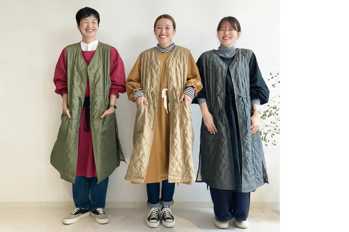 オンセブンデイズオリジナル お洋服みたいな冬のエプロンができ
