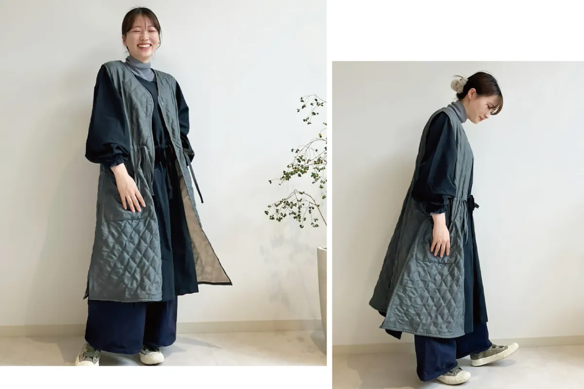 オンセブンデイズオリジナル お洋服みたいな冬のエプロンができ