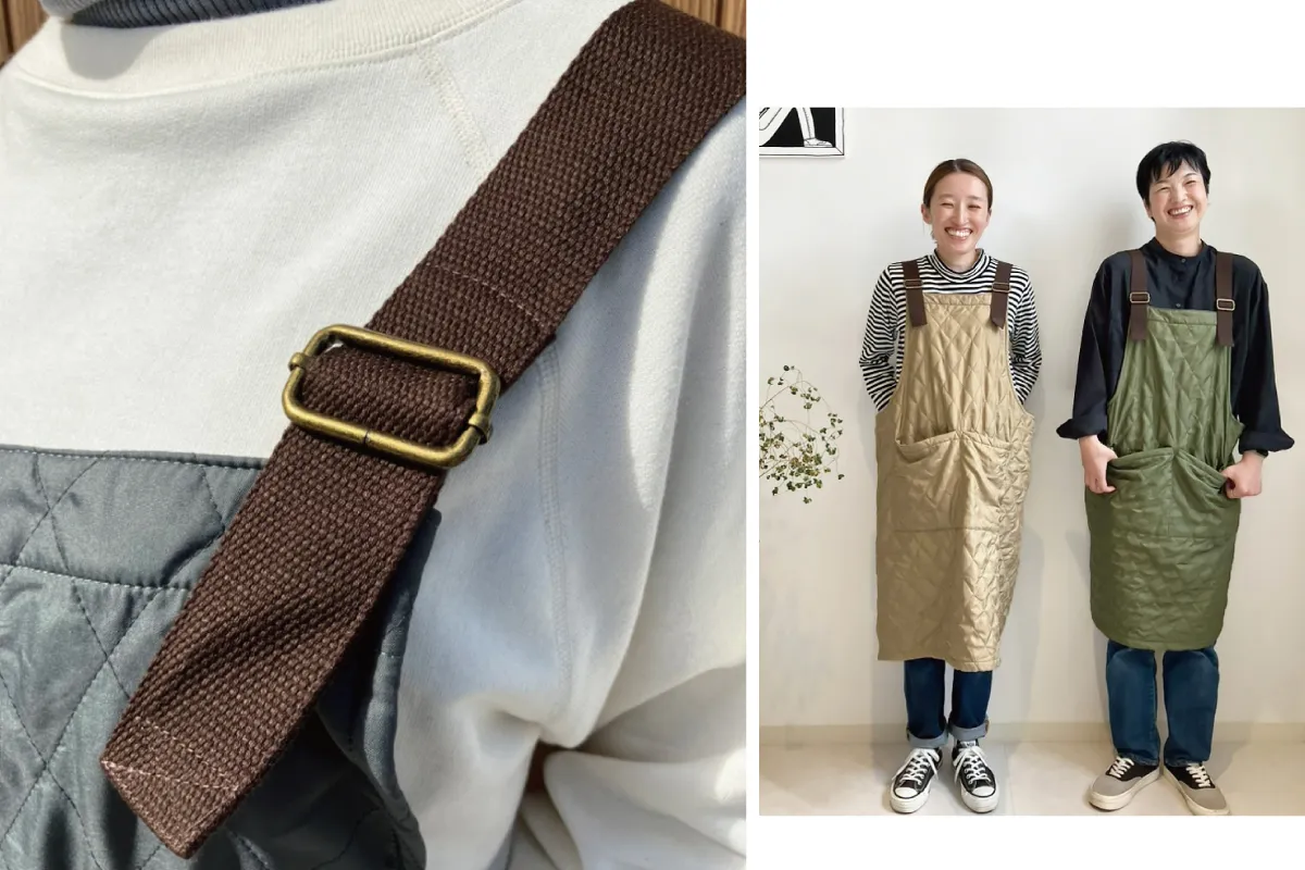オンセブンデイズオリジナル お洋服みたいな冬のエプロンができ