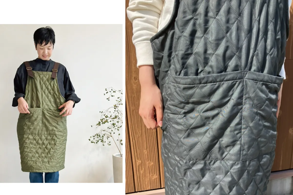 オンセブンデイズオリジナル お洋服みたいな冬のエプロンができ