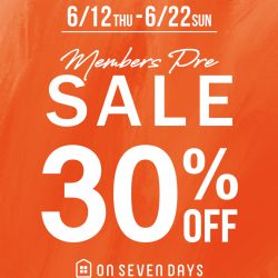 ★6/12より30%OFF★登録会員様限定！プレセール開催★