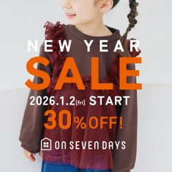 NEW YEAR SALE【30%OFF】1/2(金)START!